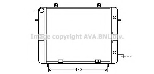 PRASCO OL2158 Radiator, engine cooling